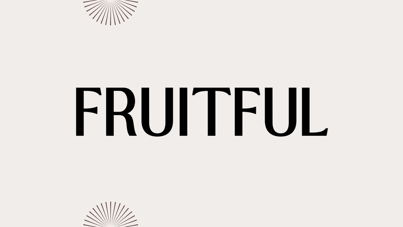 Fruitfulness