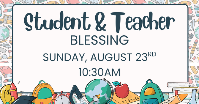 Student & Teacher Blessing