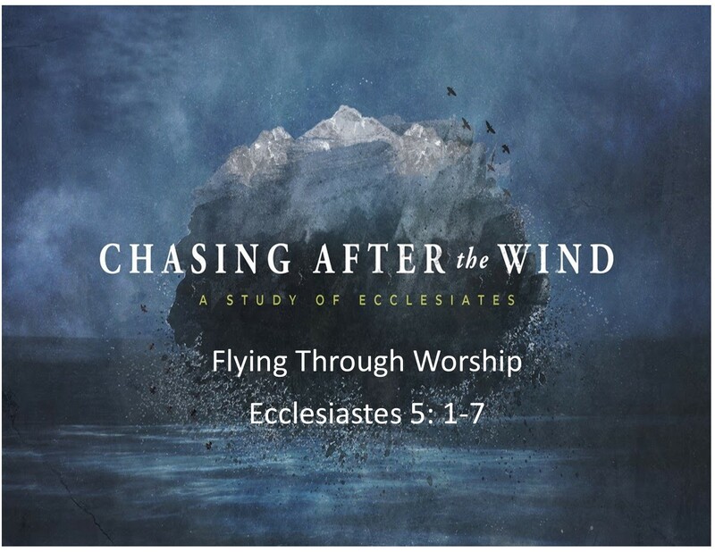 Flying Through Worship