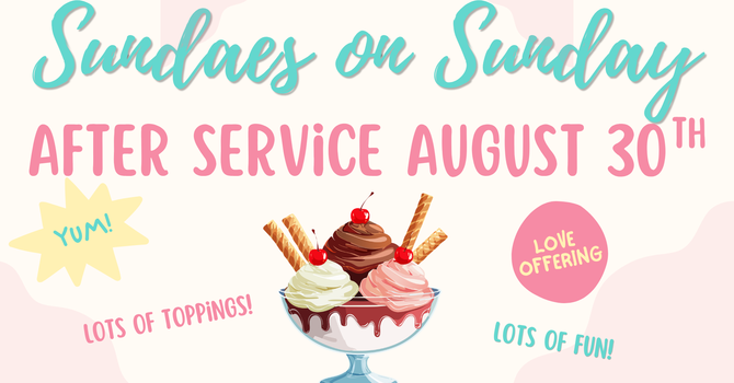 Community Table Sundaes on Sunday