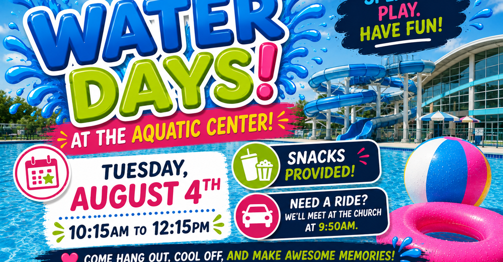 Water Days at the Aquatic Center! 