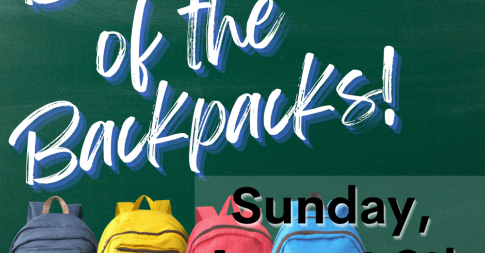 Blessing of the Backpacks
