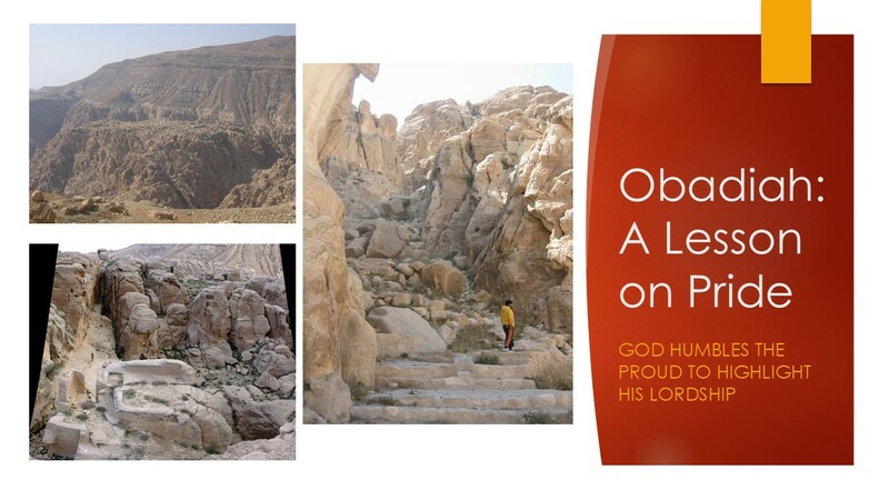 Obadiah: A Lesson in Pride