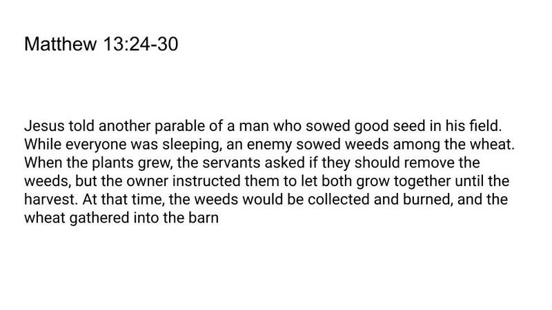 Tending the Soil