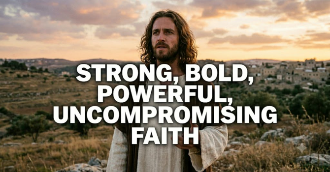 Strong, Bold, Powerful, Uncompromising Faith image