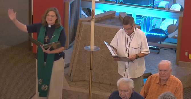 Sunday's Bible readings, prayers, announcements, music image