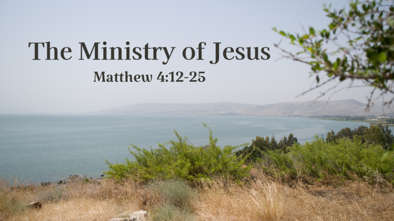 The Ministry of Jesus