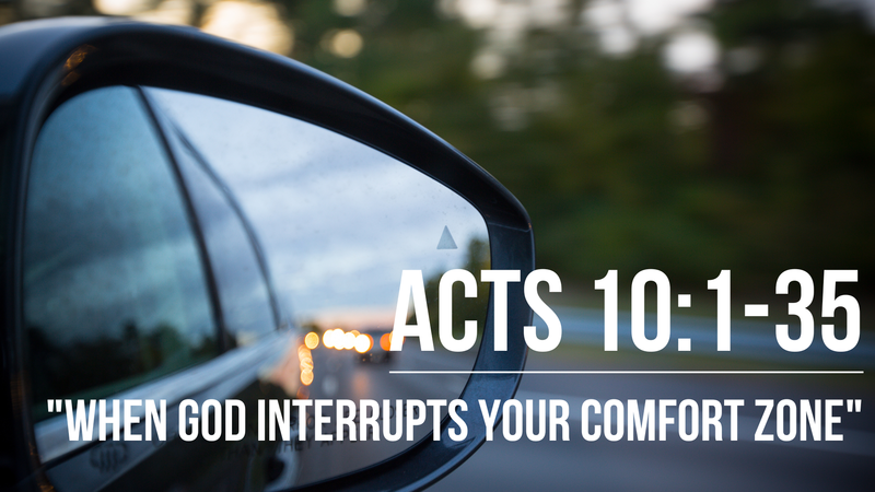 When God interrupts your comfort zone