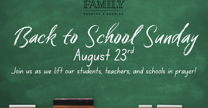 Back To School Sunday