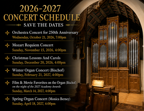 2026-2027 Concert Schedule
