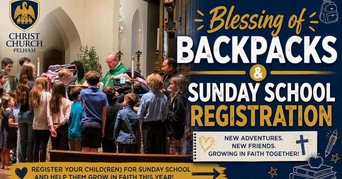 Blessing of Backpacks