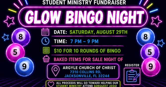 Glow Bingo Fundraiser