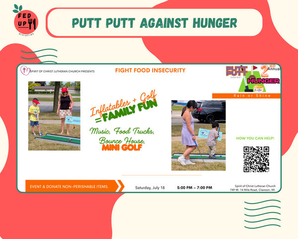 FedUp Food Truck at Putt Putt Against Hunger with Spirit of Christ Lutheran Church!