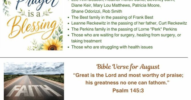 Pastoral Care Update 2026
