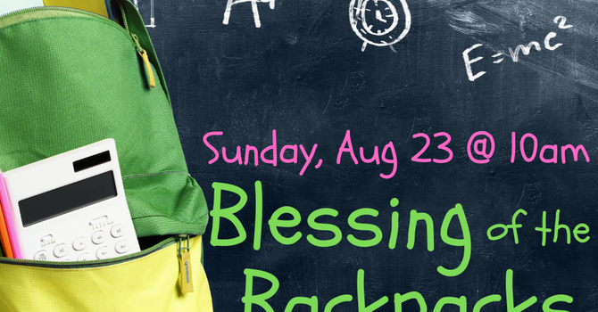 Blessing of the Backpacks