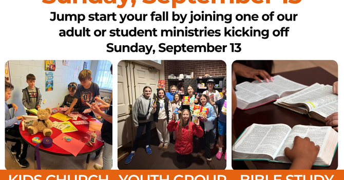 Adult & Student Ministries Fall Kick Off
