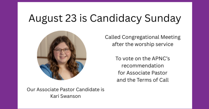Candidacy Sunday