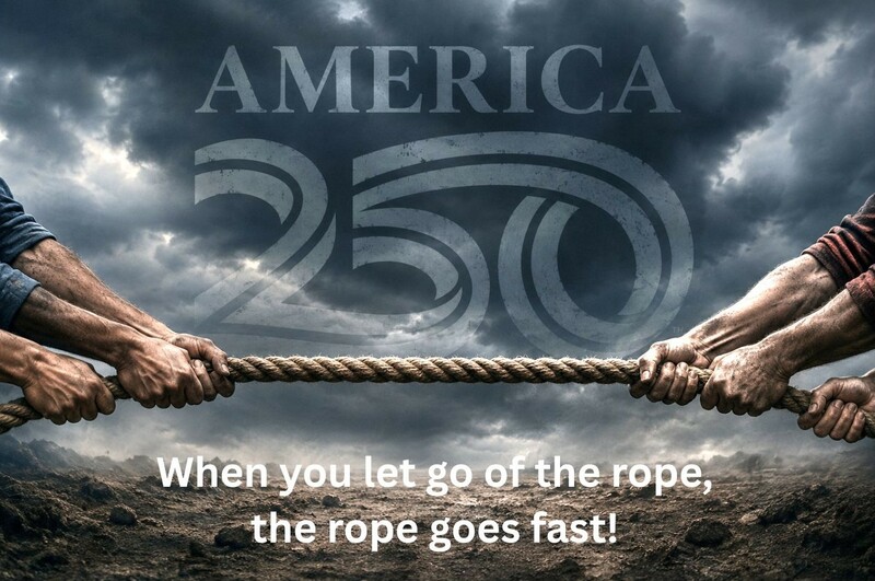 When you let go of the rope...the rope goes fast!
