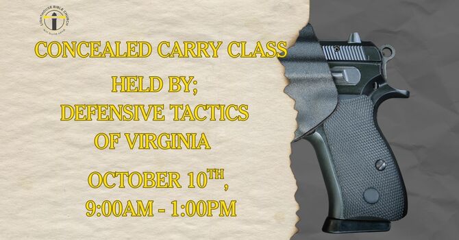 Conceal and Carry Class 