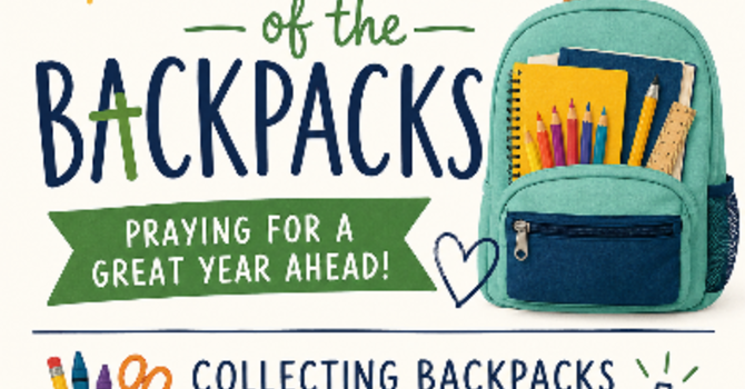 Blessing of the Backpacks 