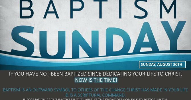 Baptism Sunday!