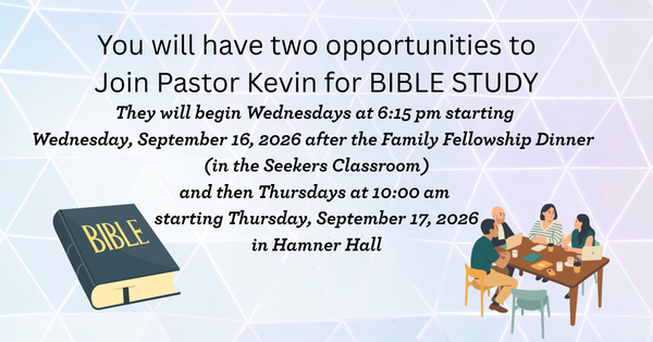 Fall Bible Study
