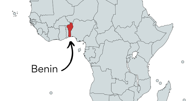 Food Aid sent to Benin, Africa