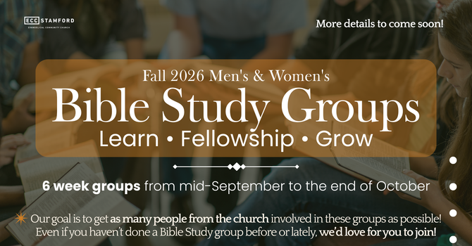 Bible Study Groups | Fall 2026