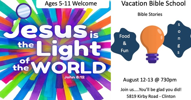 VACATION BIBLE SCHOOL!