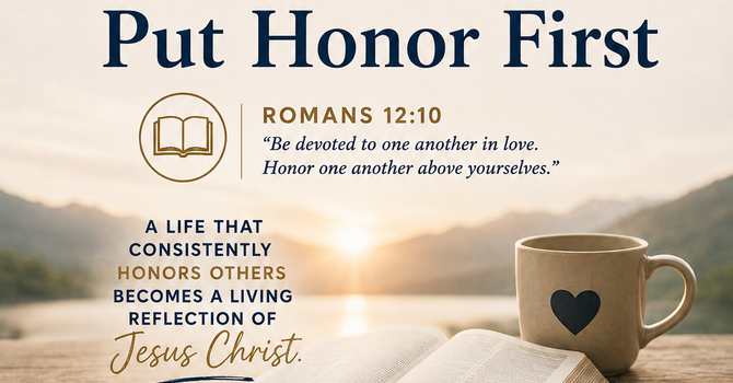 SUNDAY REFLECTION — Put Honor First image