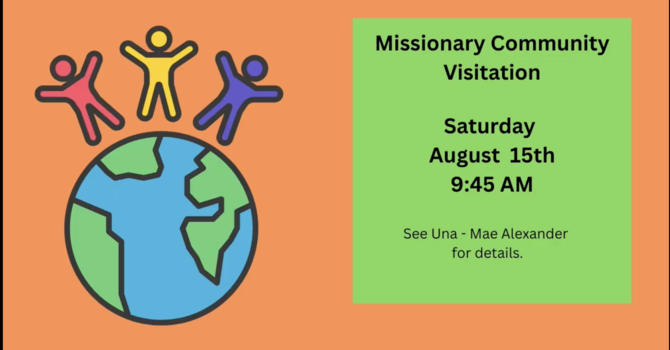 Missionary Community Visitation image