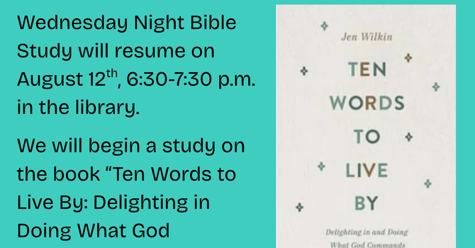 Wednesday Night Bible Study