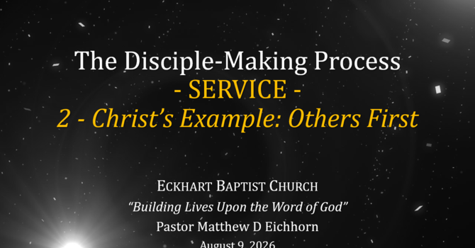 Christ's Example: Others First