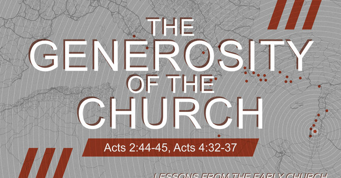 The Generosity of The Church