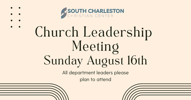 Department Leadership Meeting