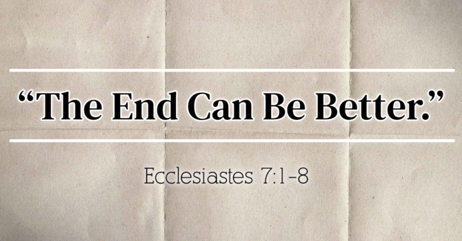 The End Can Be Better