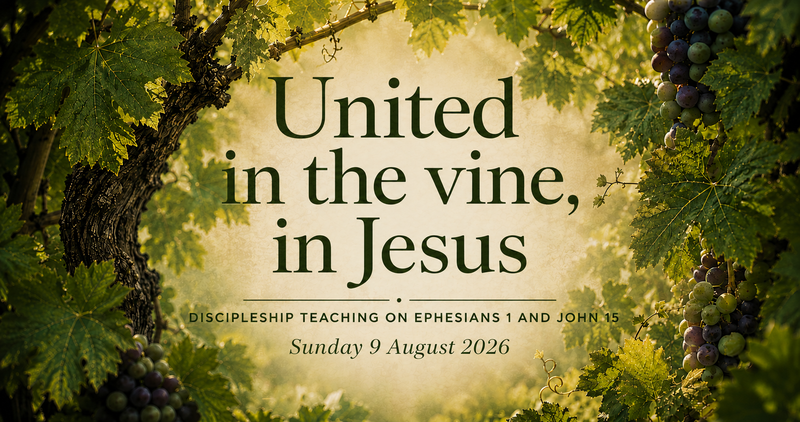 United in the vine, in Jesus