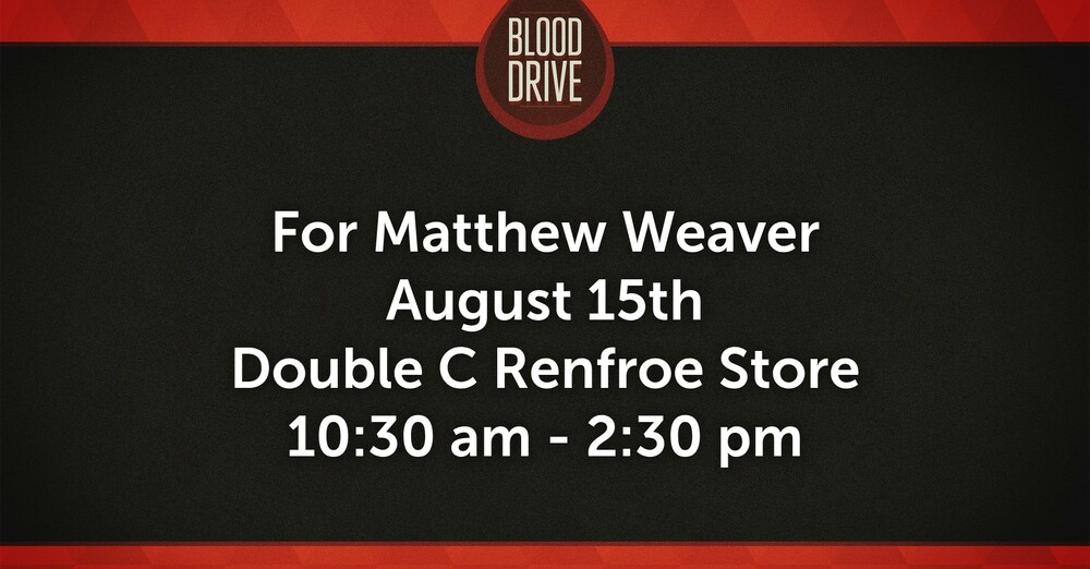 Matthew Weaver Blood Drive