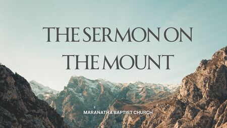 The Sermon on the Mount