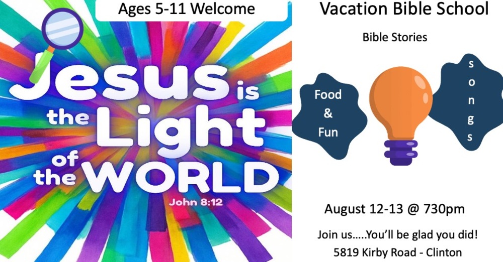 VACATION BIBLE SCHOOL!