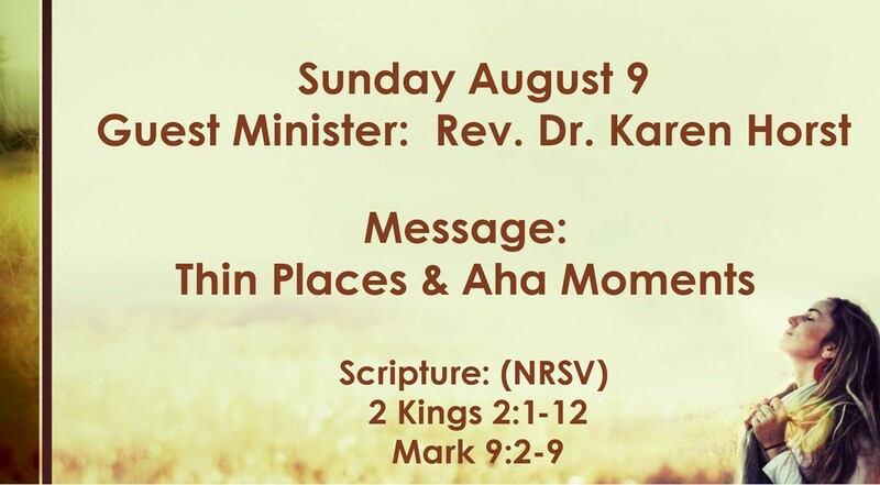 Sunday August 9 Message