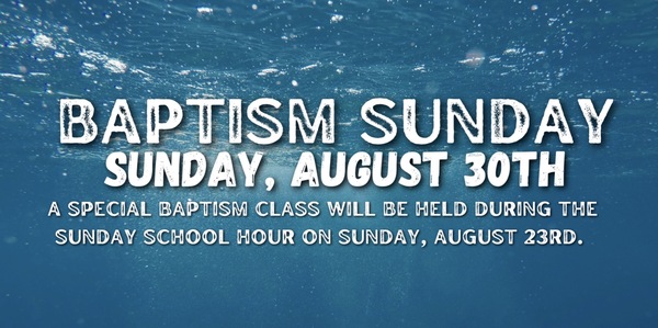 Baptism Sunday