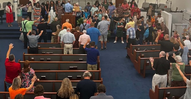 Heavenly Heifers Women's Group Distributes Backpacks image