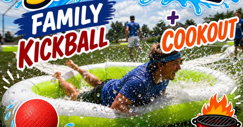 Slip N Slide Youth & Family Kickball + Cookout