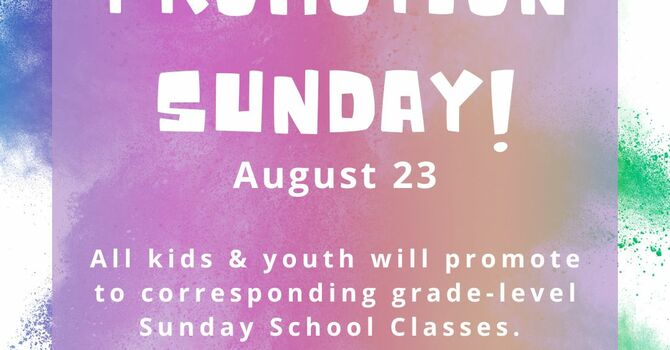 Promotion Sunday