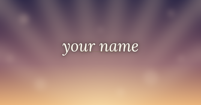 "Importance of A Name" image