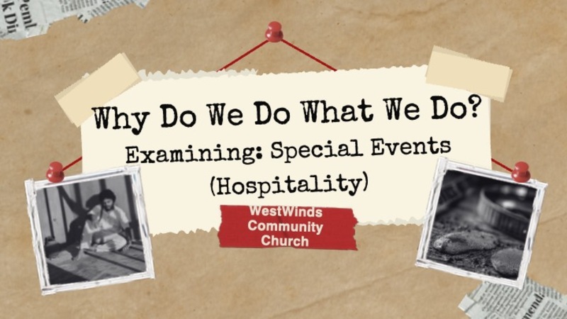 Why Do We Do What We Do? Week 5