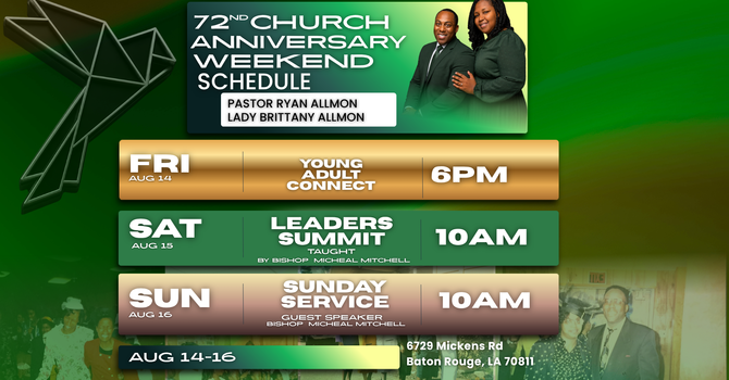 Church Anniversary Weekend