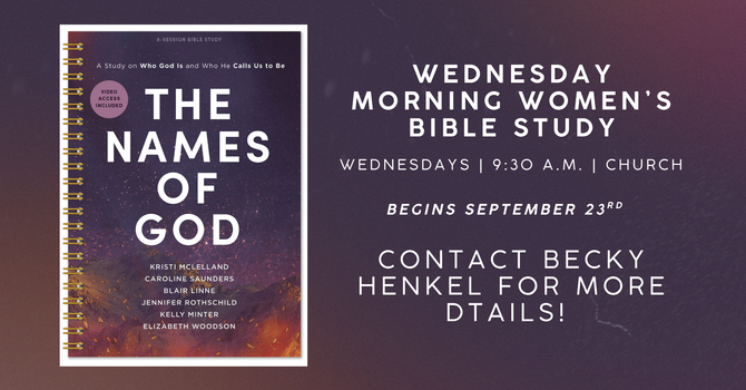 Wednesday Morning Women's Bible Study