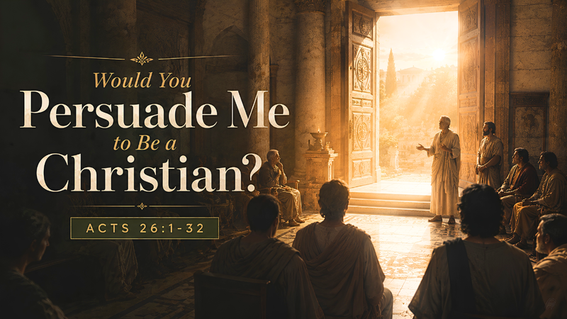 Would You Persuade Me to Be a Chirstian?